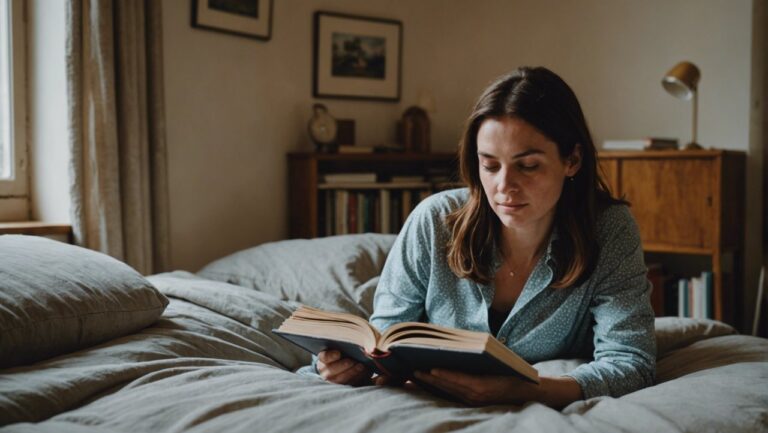 une femme qui lit un livre